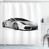 Race Car Shower Curtain Fabric Bathroom Sports Car Shower Curtains Cool Automobile Speed Racing Car Shower Curtain Waterproof