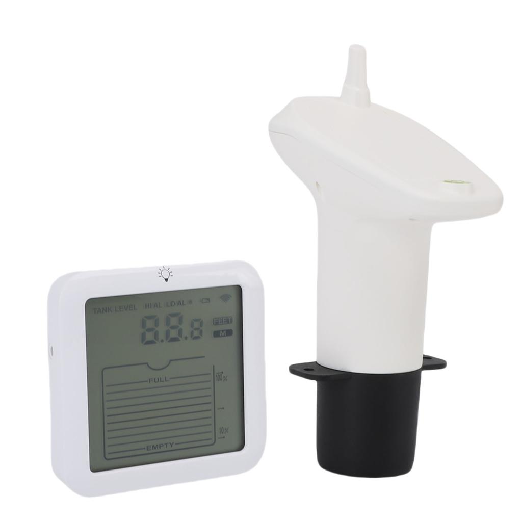 Ultraschall Füllstandssensor Wasser IP65 Wasserdichter Messumformer Tank Flüssigkeitstiefe Füllstandsmesser mit Temperaturanzeige