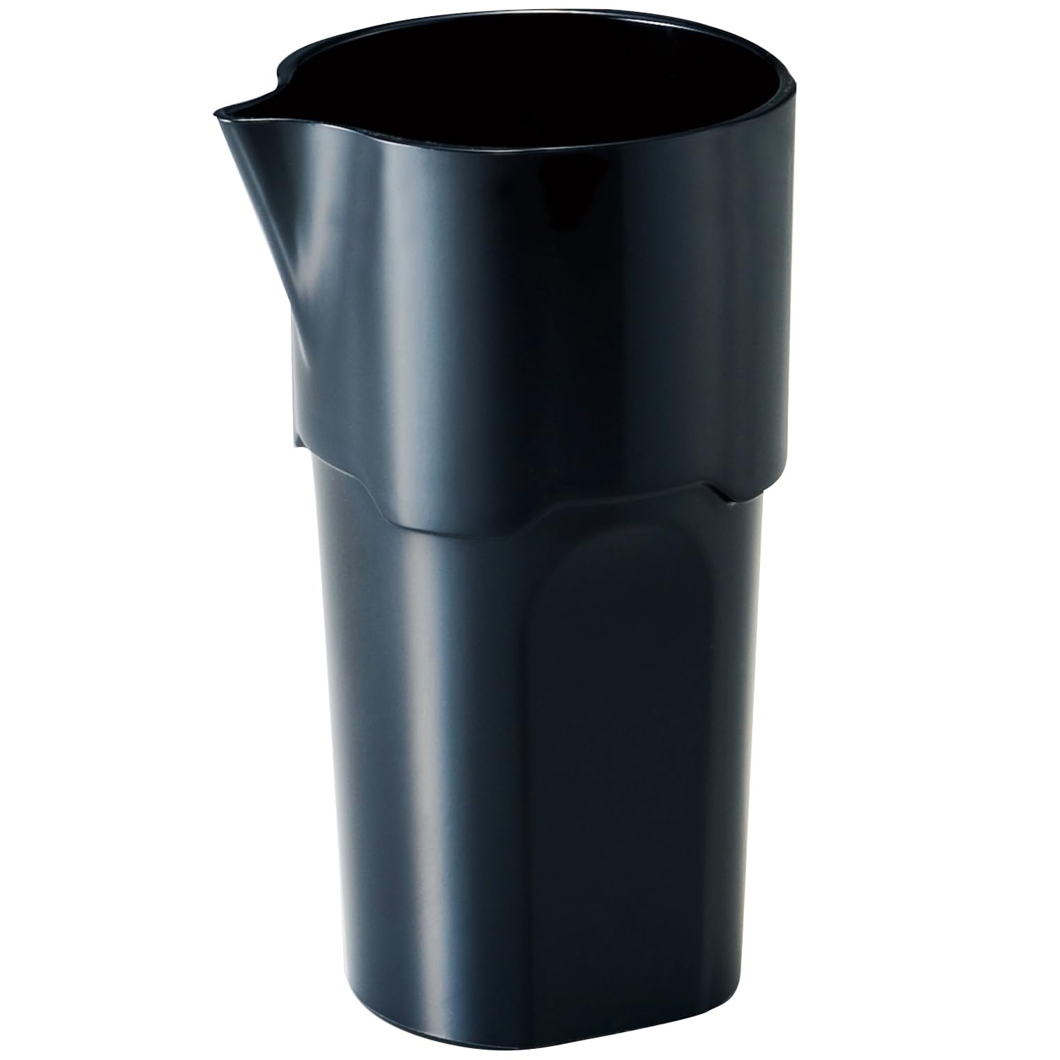 

Suntory Marketing Stackable Plastic Water Jug, Black, 700ml, Pitcher/Carafe, Simple Design, Professional Tool, 109-28, 122112