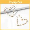 Modieuze Hartvormige Legering Oorbellen Voor Vrouwen Minimalistisch Street Chic Ontwerp