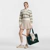 Fila Tennis Fashion Simple Classic Retro Sports Casual Versatile Comfortable Polo Neck Striped Sweatshirt Women Sweatshirt A11W613218F-WT