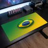 Brazil Football Crest Mouse Pad, Extended Non Slip Rubber Desk Mat for Gaming Office Laptop Fan Gift