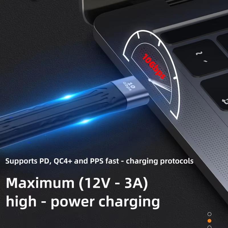 Type-C To USB-A PD Fast Charging USB3.1 High-Speed Hard Drive 10gbps Transmission 13cm Charging Ultra-Short Portable Data Cable