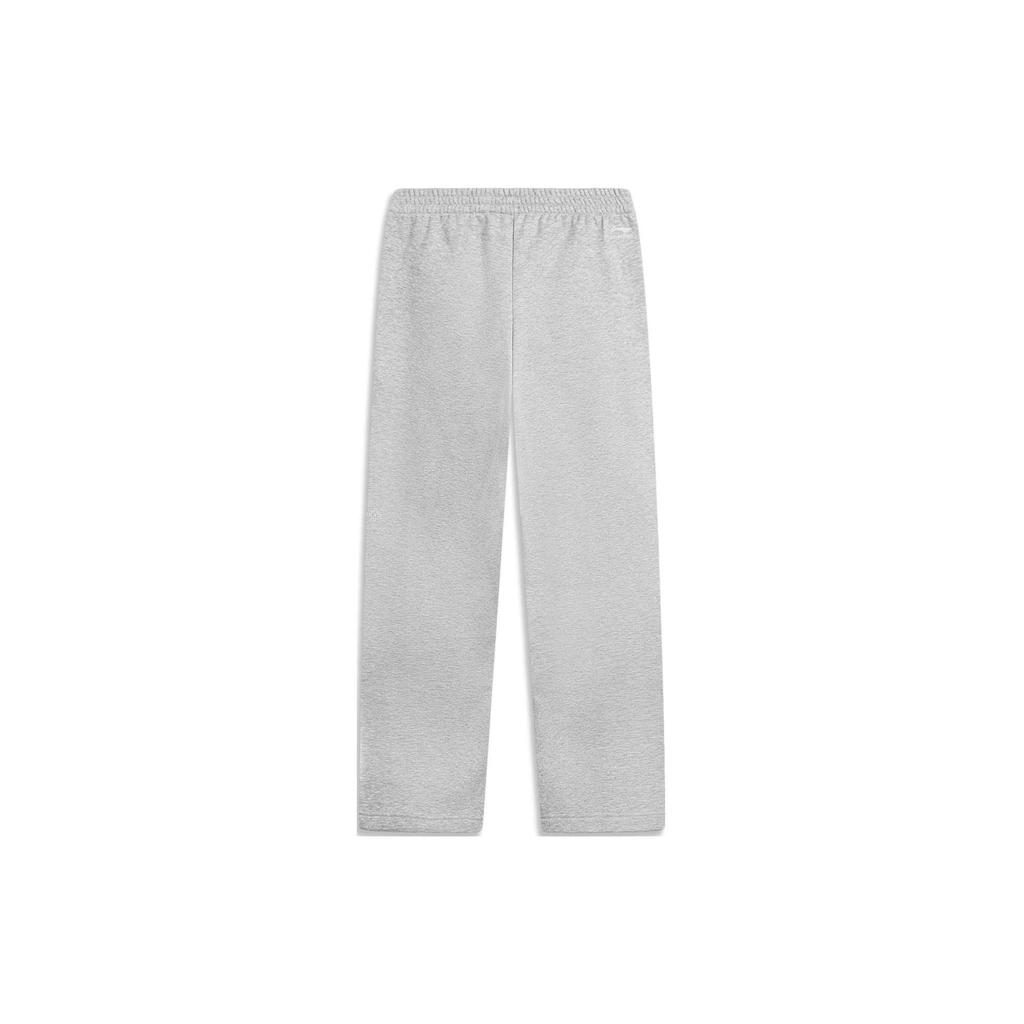 Li Ning China Culture Collection Solid Color Straight Fit Fleece Lined Thermal Loose Fit Knitted Sweatpants Men's AKLT901-2