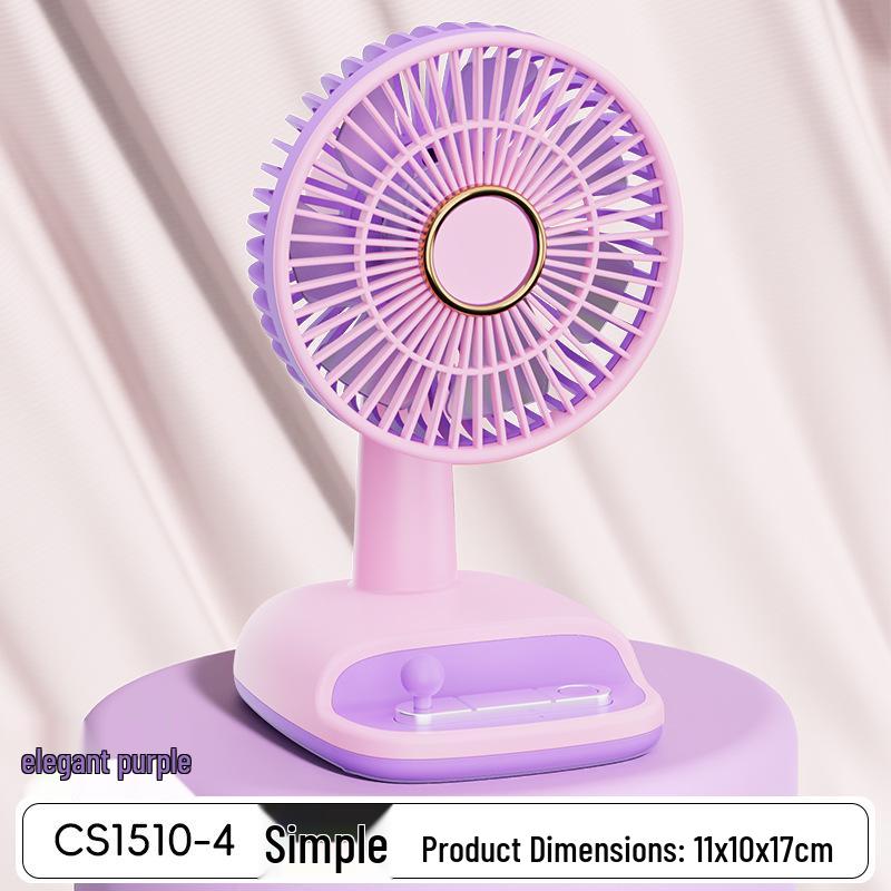 Mini Cartoon USB Desk Fan - Colorful Summer Office & Student Gift