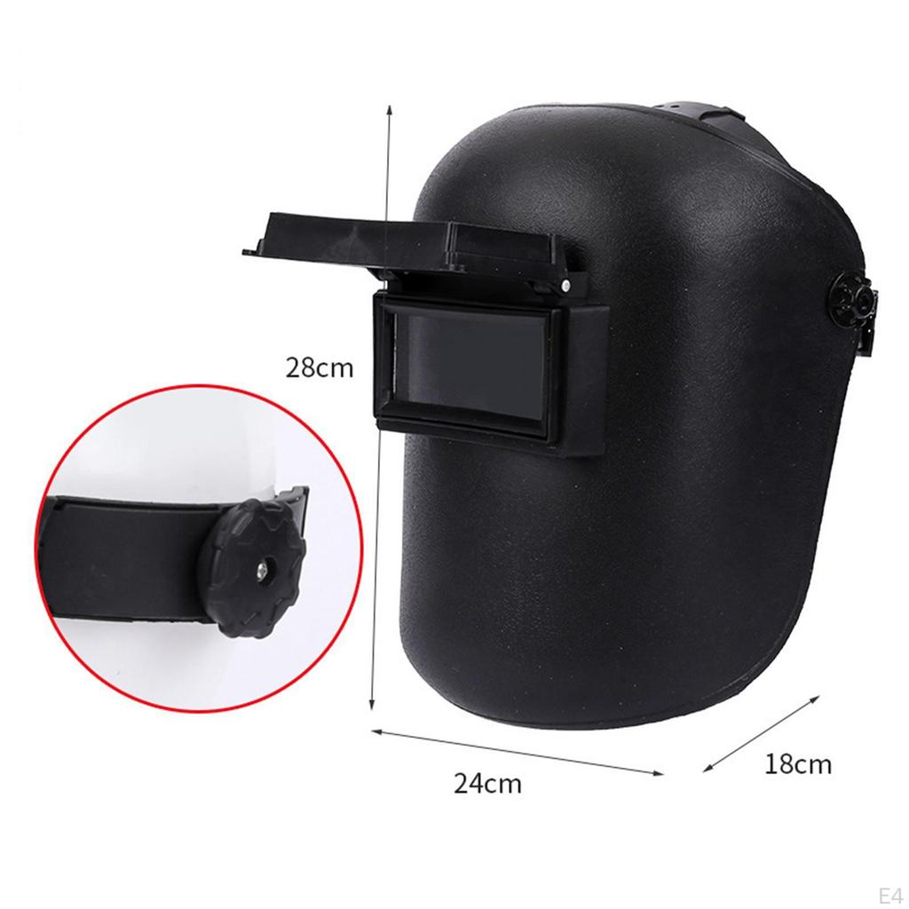 Flip up Welding Face Cover Auto Darkening and Clear Lens Multipurpose Ergonomic for Mechanical