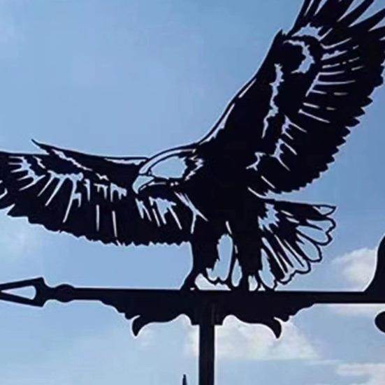 Fém Szélkakas Retro Kakas Kutya Madár Szélkakas Fekete Állat Szélkakas Szélirányjelző Tetőre Kültéri Gazdaság Udvar Kert Pavilon Dekor