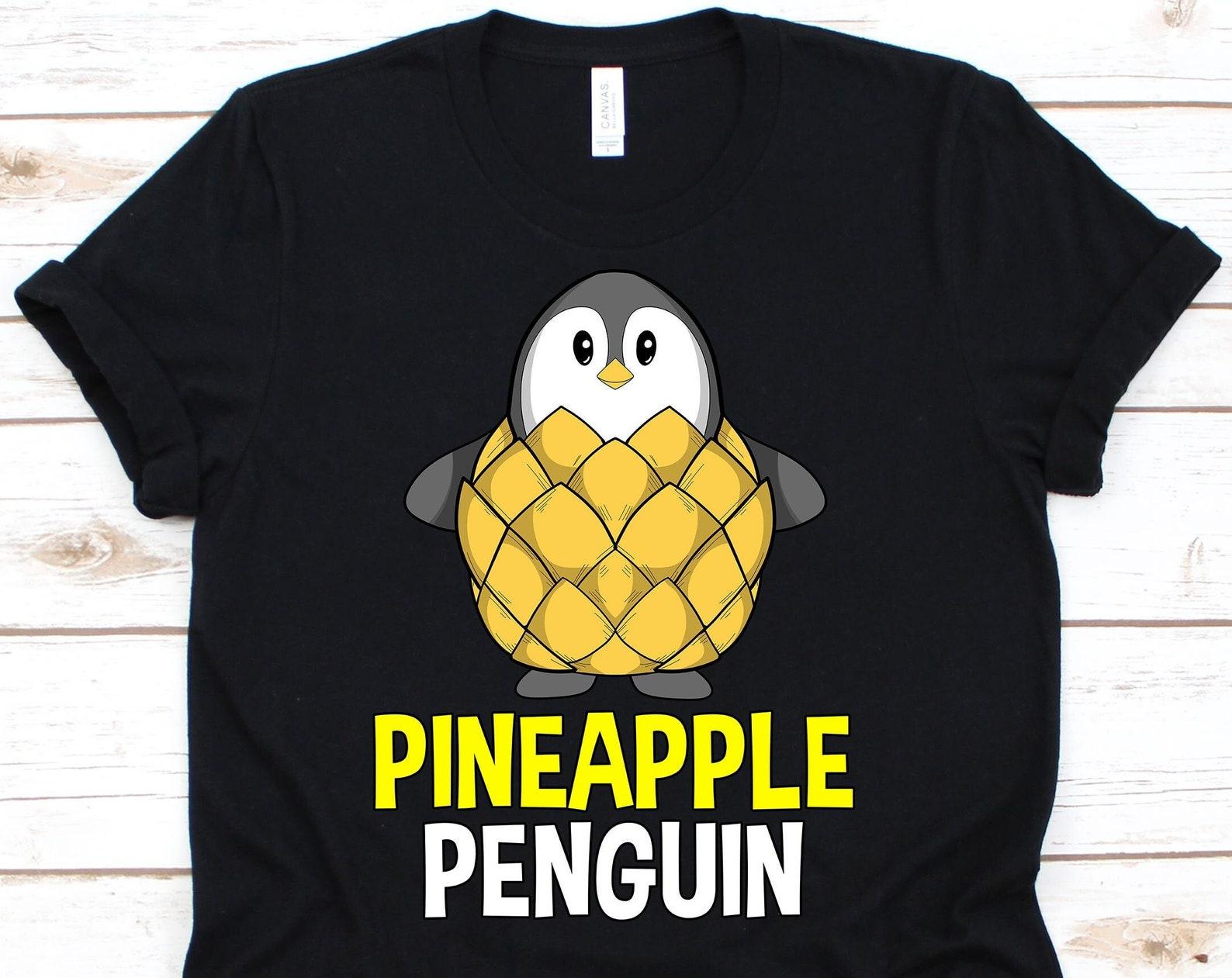 Pineapple Penguin Shirt, Pineapple, Penguin,Penguin Shirt, Penguin Gift, Pineapple Lover, Pineapple Tshirt. Fruit Tee M
