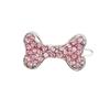 Non-slip Pet  Hair  Clips Bone-shaped Colorful Rhinestones Decoration Hairpin Hair Grooming
