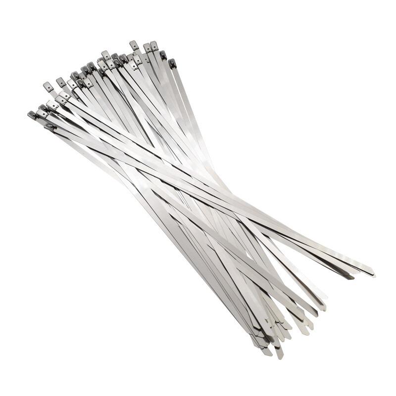 10Pcs 304 Stainless steel cable tie 4.6mm Metal Stainless Steel Zip Ties Multi-Purpose Zip Ties Heavy Duty Cable 5x100/150/300