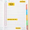 Wear-resistant 2026 Schedule Planner Notepad 12 Months To-do List Notebook  Student