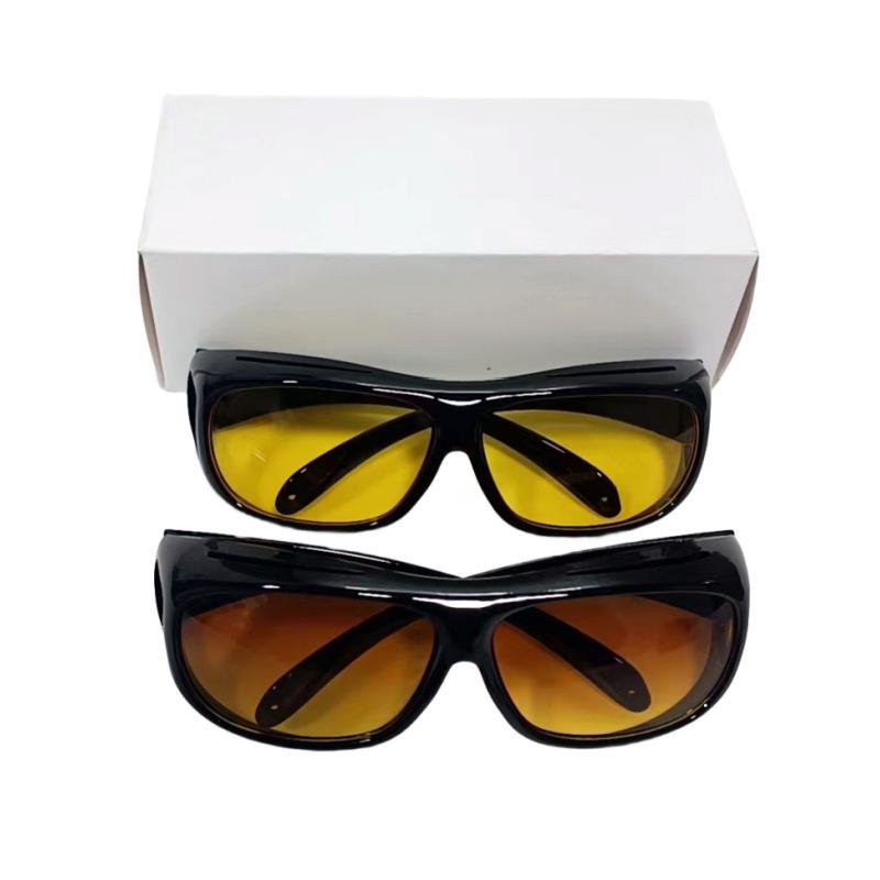 Męskie okulary rowerowe z noktowizją Douyin: Wielofunkcyjne Pyłoszczelne, Wiatroodporne, Piaskoszczelne Okulary Przeciwsłoneczne do Prowadzenia Samochodu i Nie Tylko.