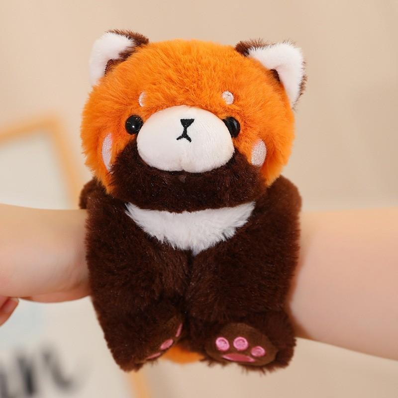Cute Giant Panda Doll Snap Ring Bracelet Toy Plush Doll Hug Wrist Chengdu Base Souvenir