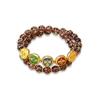 Fashionable Glass Bead Bracelet Inspire by Five Wealth God for Business Professional and Fashion Enthusiasts Wear