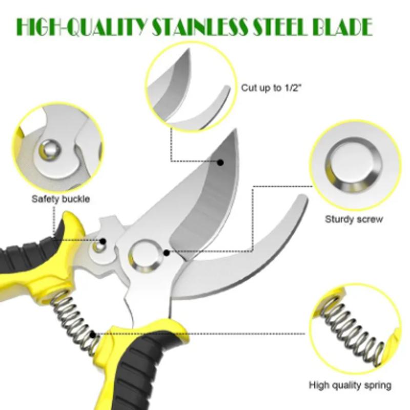 Horticultural Scissors Bird Beak Shape Branch Pruning Labor Saving Pruning Stainless Steel Picking Multifunctional Fruit Scissor