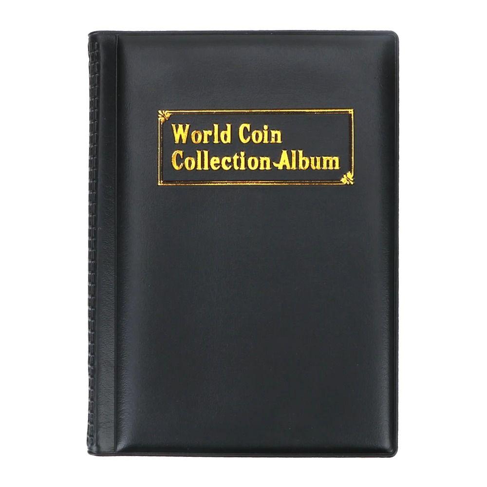 PVC Film Coin Collection Book PU Leather Storage Bags Premium Collecting Money Organizer  Gifts