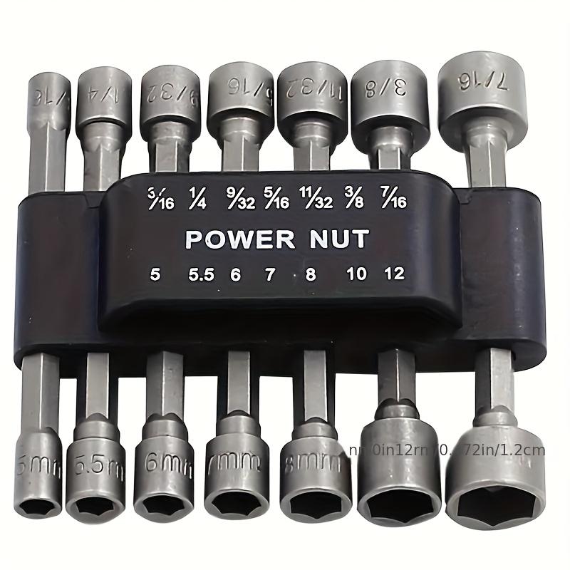 9Pcs14Pcs Hexagonal Handle Impact Non-Magnetic Socket Set Imperial Metric Internal Hexagonal Electric Wrench