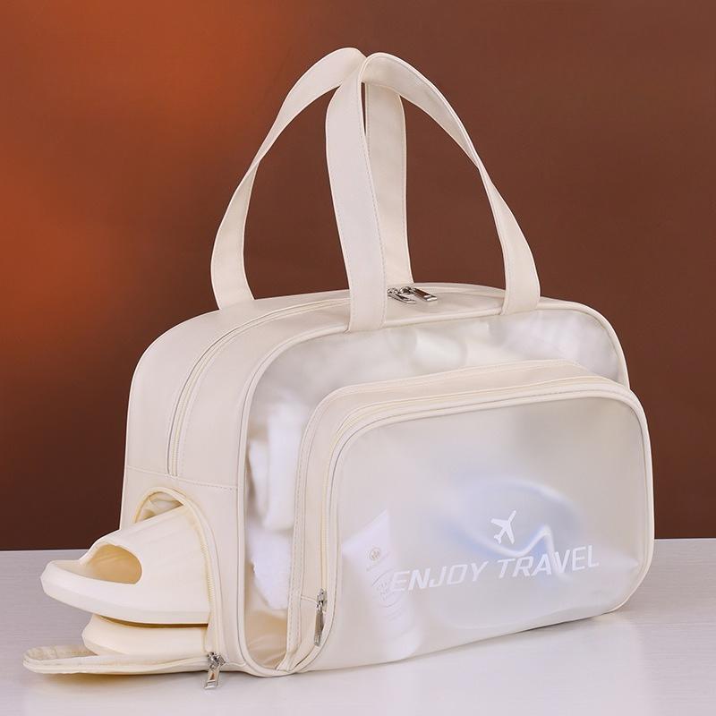 1Pc New Wet and Dry Separation Waterproof Swimming Bag Beach Bag Fitness Bag Storage Toiletries Cosmetic Bag