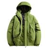 Men's charge cotton-padded clothes, winter Hong Kong style casual fashion versatile warm waterproof hooded jacket