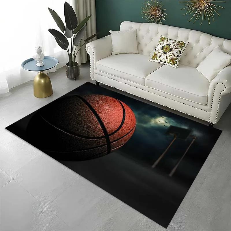 Basketball Pattern Floor Mats Door Decoration Home Living Room Floor Mats