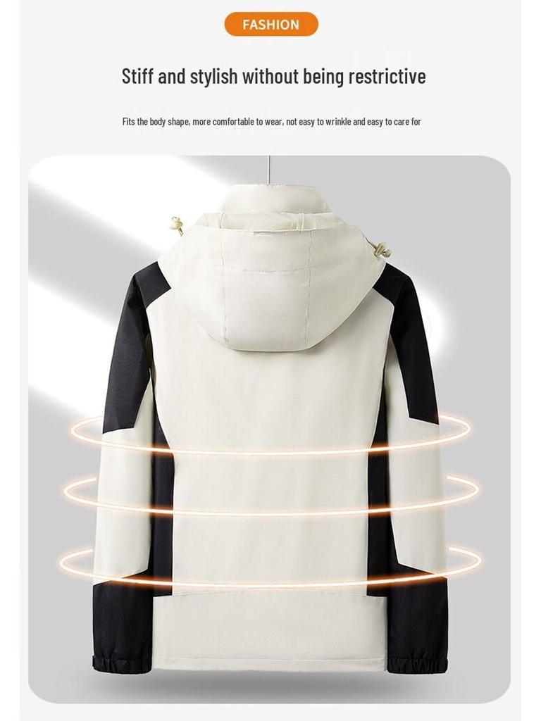Men's Casual Windproof Thin Shell Jacket: Couple Style Mountaineering Outerwear for Spring and Autumn