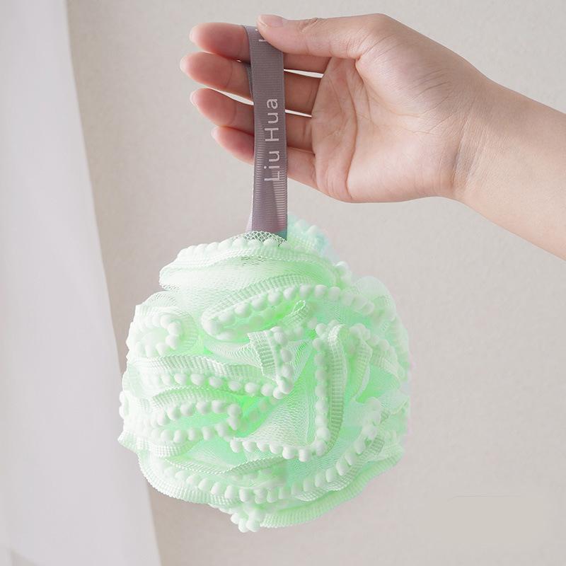 Two-color foaming rich bath ball splicing color, large bath flower bath ball bath ball, adult toiletries color matching
