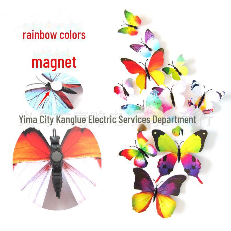 3D Butterfly Wall Stickers – 12 Sets for Bedroom, Living Room, or Wedding Decor