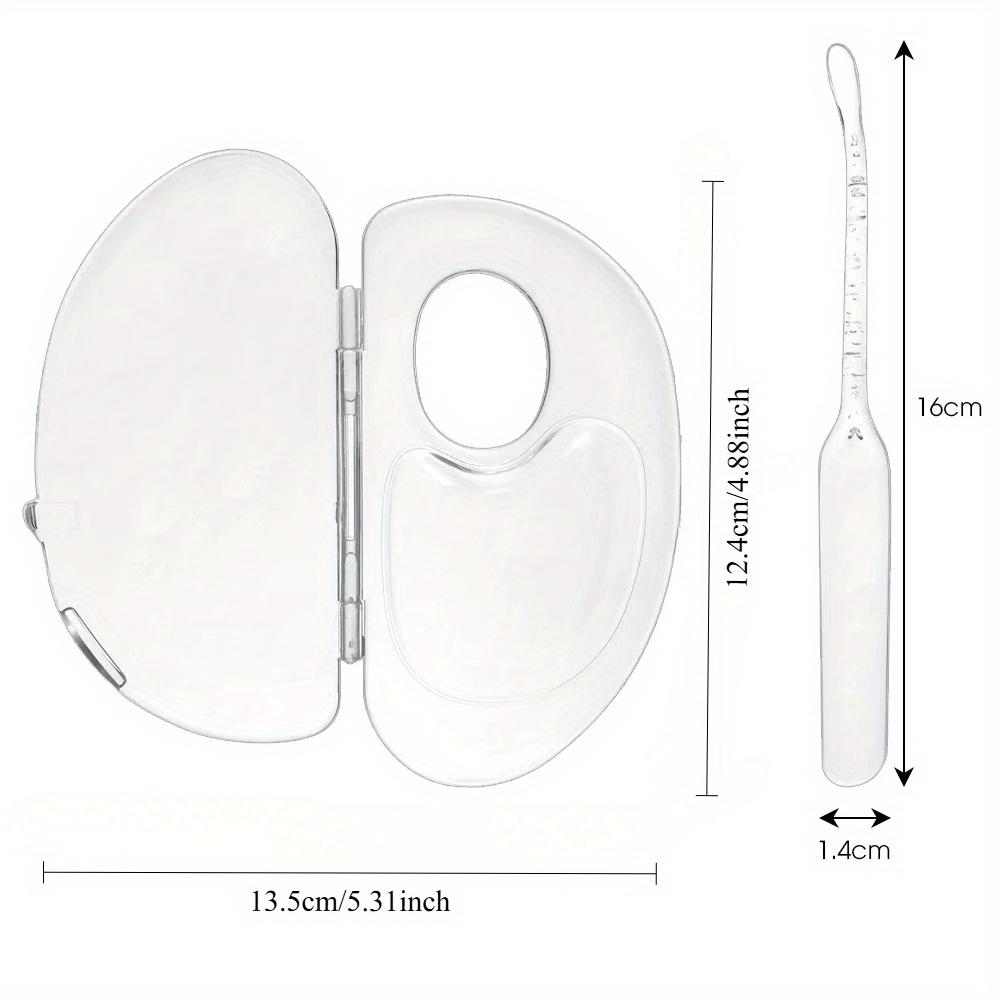 

2 шт. Складная палитра для жидкой основы, акриловый набор инструментов для макияжа, набор для смешивания крема, палитра для хранения и тестирования, косметические бьюти-аксессуары 2 pcs прозрачный