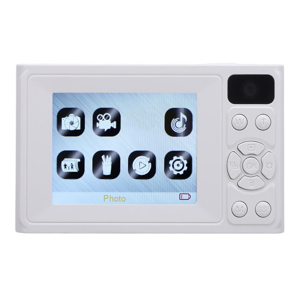 Digital Camera with Front and Rear Camera 2.4 Inch Color Screen Fill Light 1080P Selfie Camera for