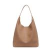 Pu Large Capacity Woven Tote Bag For Women With Solid Color For Daily Commuting And Casual Use