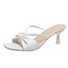 Fashion 2025 Summer New Open Toe Women's Modern Slippers Outdoor Fashion Thin Heels Sandals Classics Daily Dress Slippers Zapatos Mujer