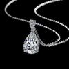 Korean Style Zircon White Gold Plated Necklace Pendant