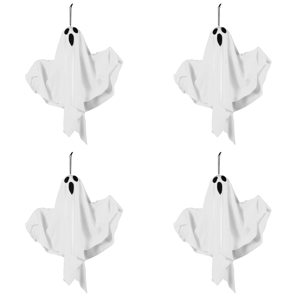 Halloween LED Hanging Ghost Light Waterproof Glowing Door Hanging Ghost Room Escape Scene Props for Halloween Garden Home Decor