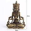 1 szt. Retro Mosiężny Medytacja Buddyzm Zen Domowa Ozdoba Budda Salon Ręcznie Robiona Dekoracja Miedziany Posąg Herbaciarnia Ozdoba