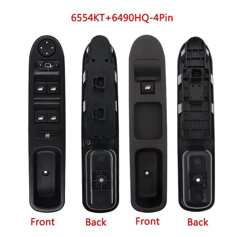 6554KT 6554QC 6490HQ Left Hand Driver Passenger Side Car Electric Window Switch for Citroen C3 Picasso Peugeot 207 307 2007-2015