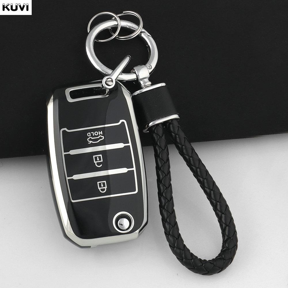 New Tpu Car Key Case Cover Shell Fob For Kia Rio 3 K2 K3 K4 K5 Sportege Picanto Optima Soul Ceed Sorento Forte Stinger Cerato