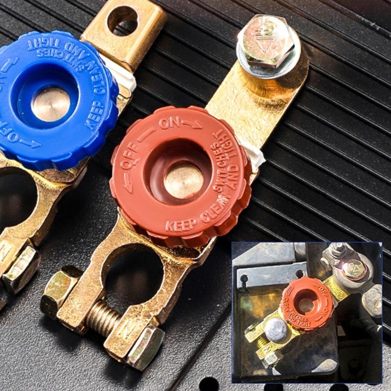 Universal Battery Isolator Top Post Battery Disconnect Switch Quick Disconnect Battery Shut Off Switch for Truck
