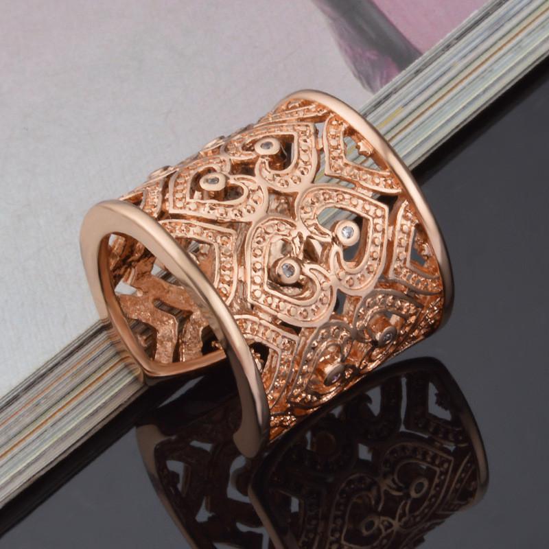 

2024 Новая Мода Высокое Качество Серебро 925 пробы Кольцо с Полым Сердцем и Цветком для Женщин Свадебная Вечеринка Подарки resizable