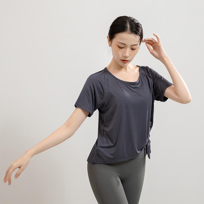 

Женский весенне-осенний топ для танцев с длинным рукавом из модала с кулиской XL (Around 65 kg)