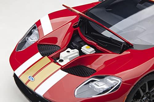 AUTOart 1/18 Scale Ford GT Alan Mann Heritage Edition Red/Gold Stripes Finished Product