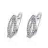 925 Sterling Silver Earrings for Women Round Zircon Earrings Sparkling Party Wedding Jewelry Gift Accessories