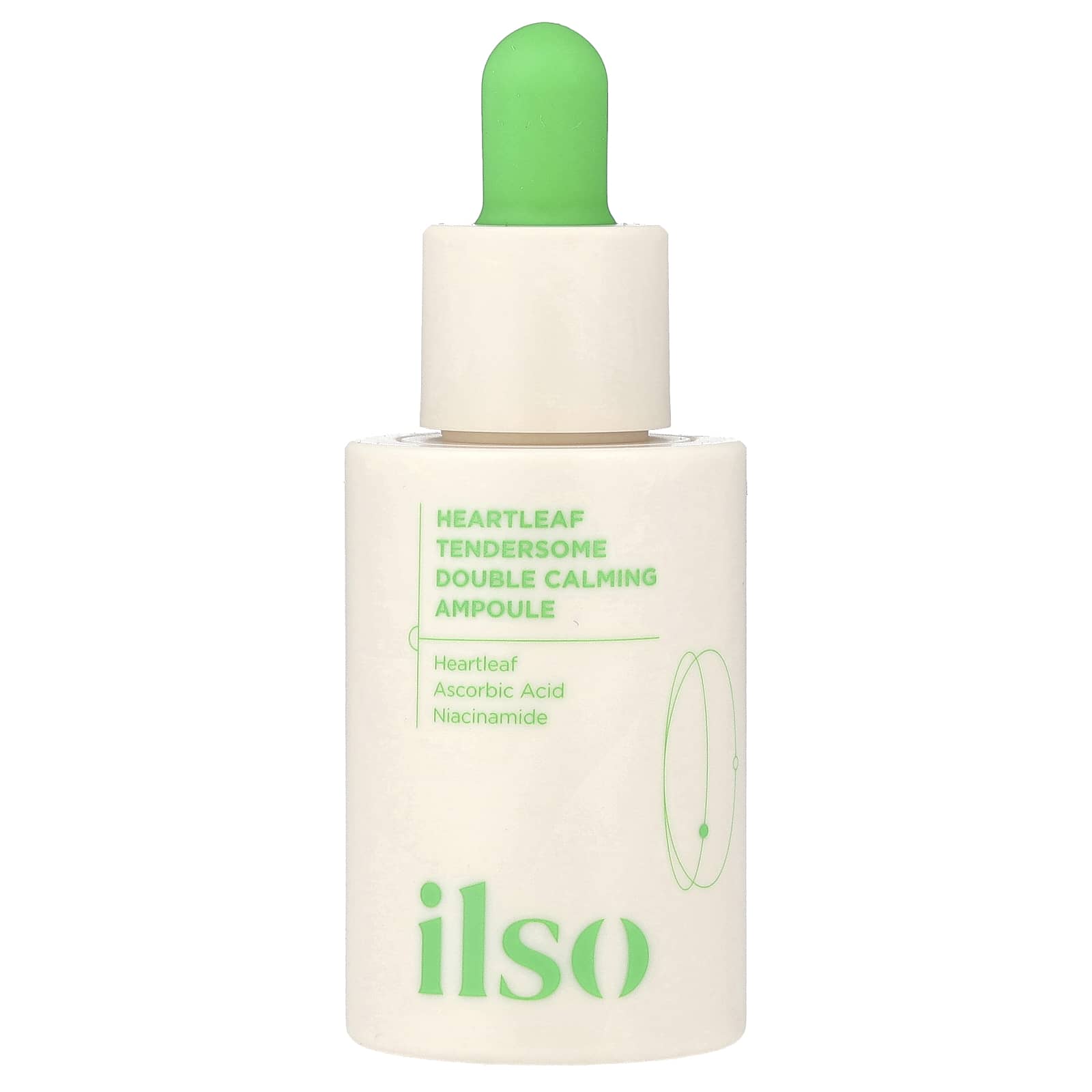 

ilso Успокаивающая ампула для чувствительной кожи Heartleaf Tendersome Double Calming, 30 мл (1,01 жидкая унция)
