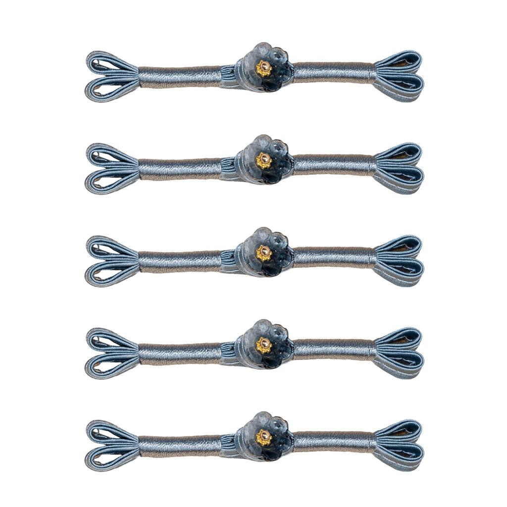 5Pcs Flower Button Cheongsam Knot Button Fasteners Chinese Closures Buttons for Chinese Cloaks Dress Sewing Craft