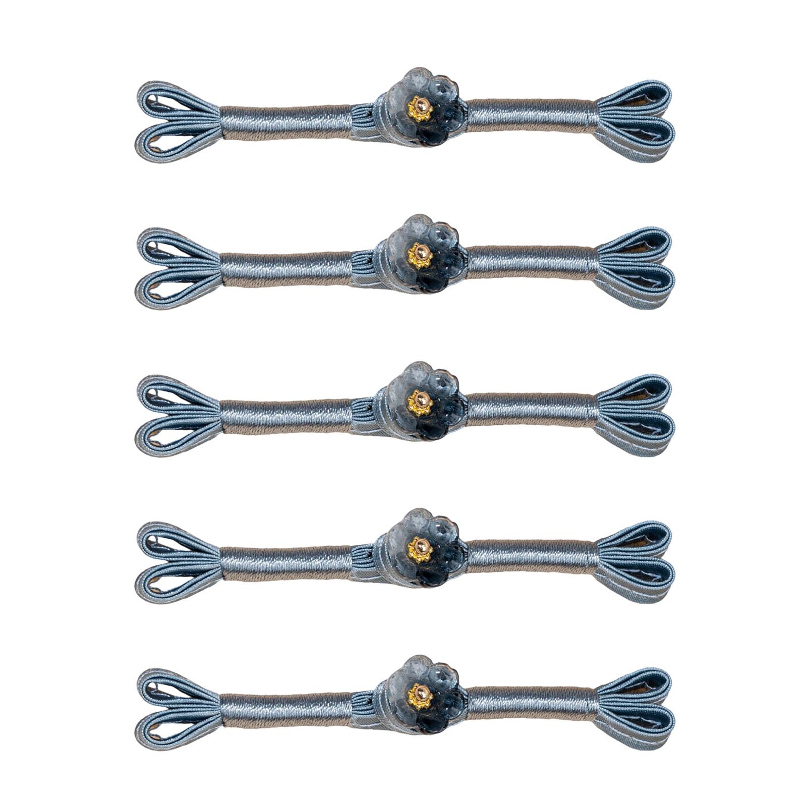 5 шт. Пуговицы-цветы, пуговицы-узлы для ципао, китайские застежки, пуговицы для китайских плащей, платьев, шитья и рукоделия J