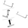 Towel Bar with Hook for Home Bathroom Kitchen,Stainless Steel Towel Hanger Over Cabinet Towel Rack Storage Organizer