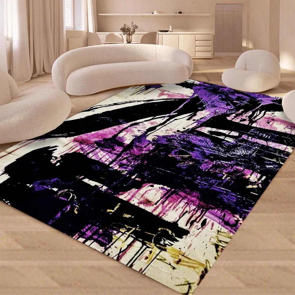 

Neon Light Painting Carpet Rug for Home Living Room Bedroom Sofa Doormat Decor,kids Game Area Rug Floor Mat Gift 60*90cm