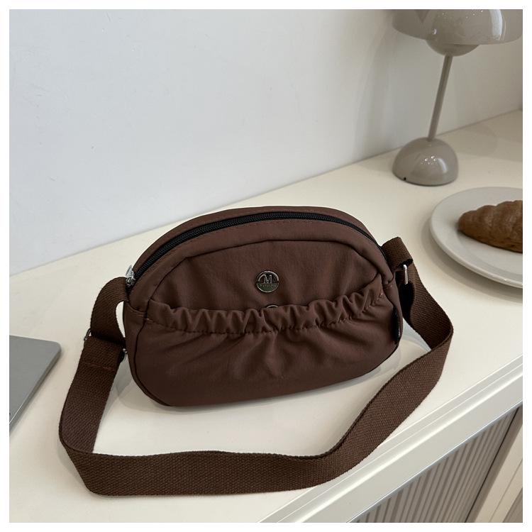 Japanische einfarbige kleine Umhängetasche - Lässige, vielseitige Modehandtasche für Damen