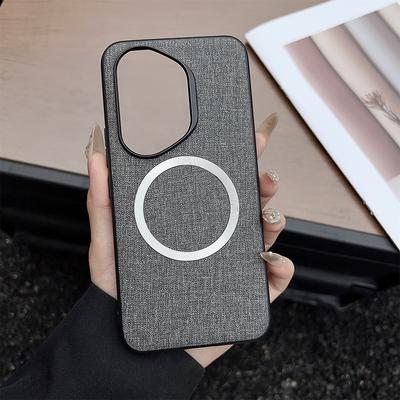 For Honor 400 5G (Global) Magnetic Case Drop-Proof TPU + Cloth Back Phone Cover