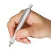 penco Drafting Ballpoint Pen 0.5 mm Short Aluminum Barrel, Silver (FT181)