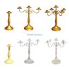 European Retro Metal Holder 1/3/5 Arms Candlestick Ornament D57B